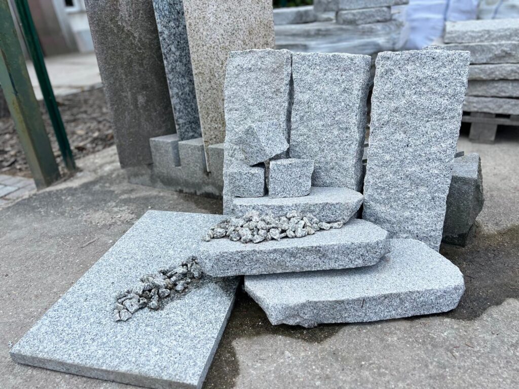 palisada granitowa jasnoszara 6x20x50 - system granitowy